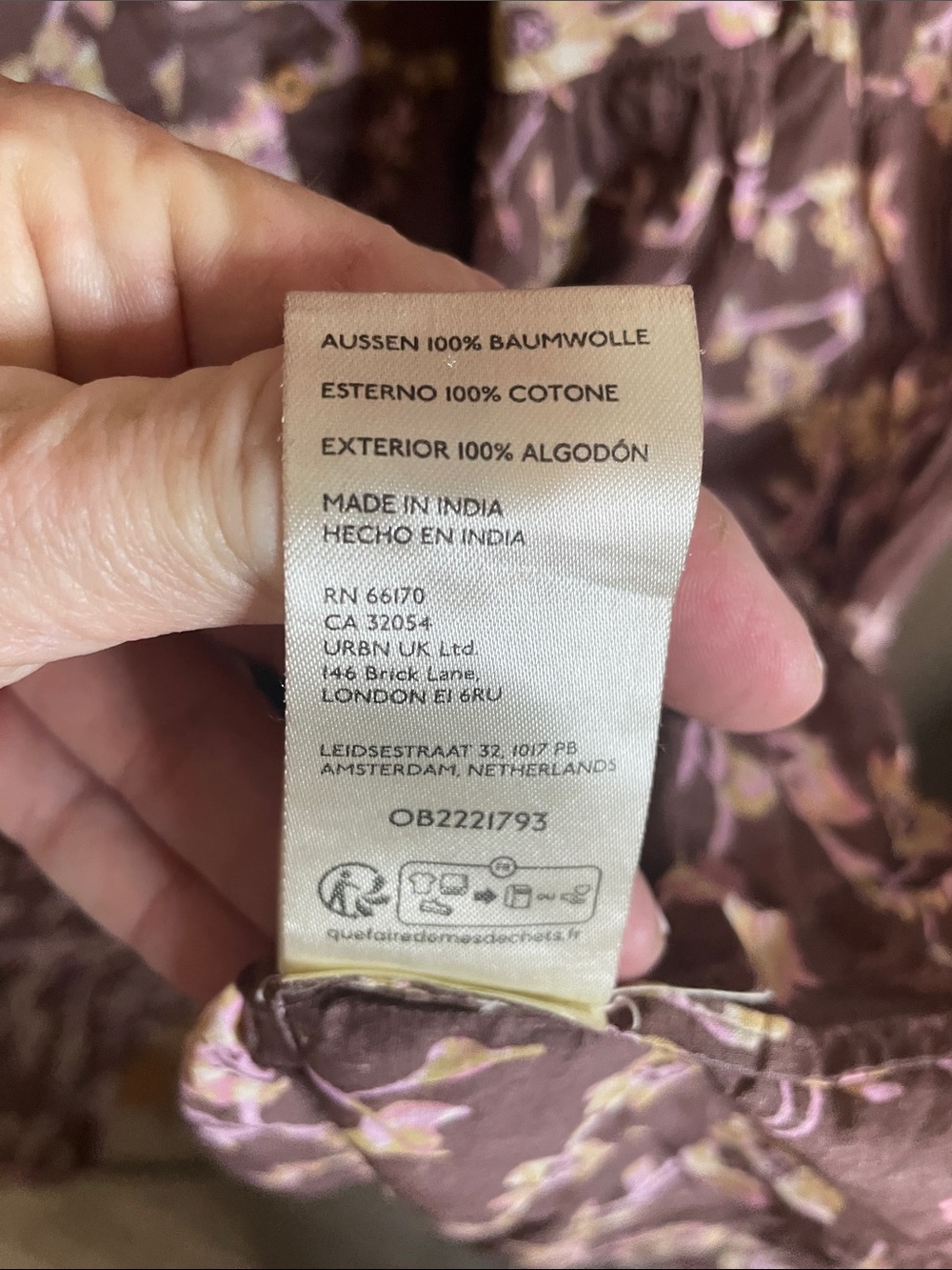 Free People Bella Mae brown floral midi dress NWT - Picture 11 of 12